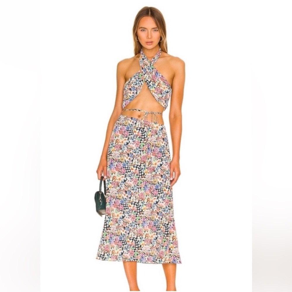For Love And Lemons Deidre midi skirt AND top - whole set